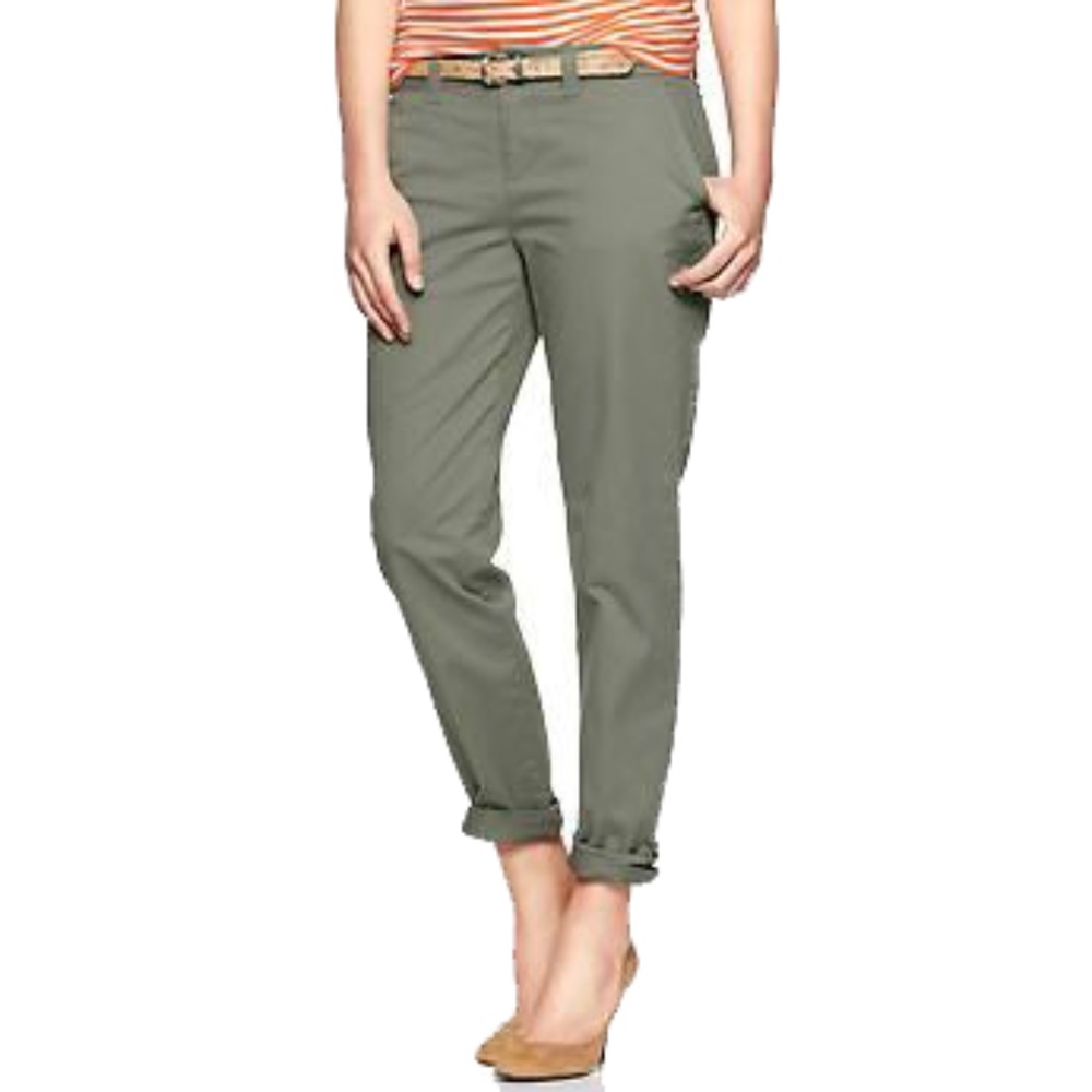 GAP Broken-in Straight Chino Pants - Olive - 00